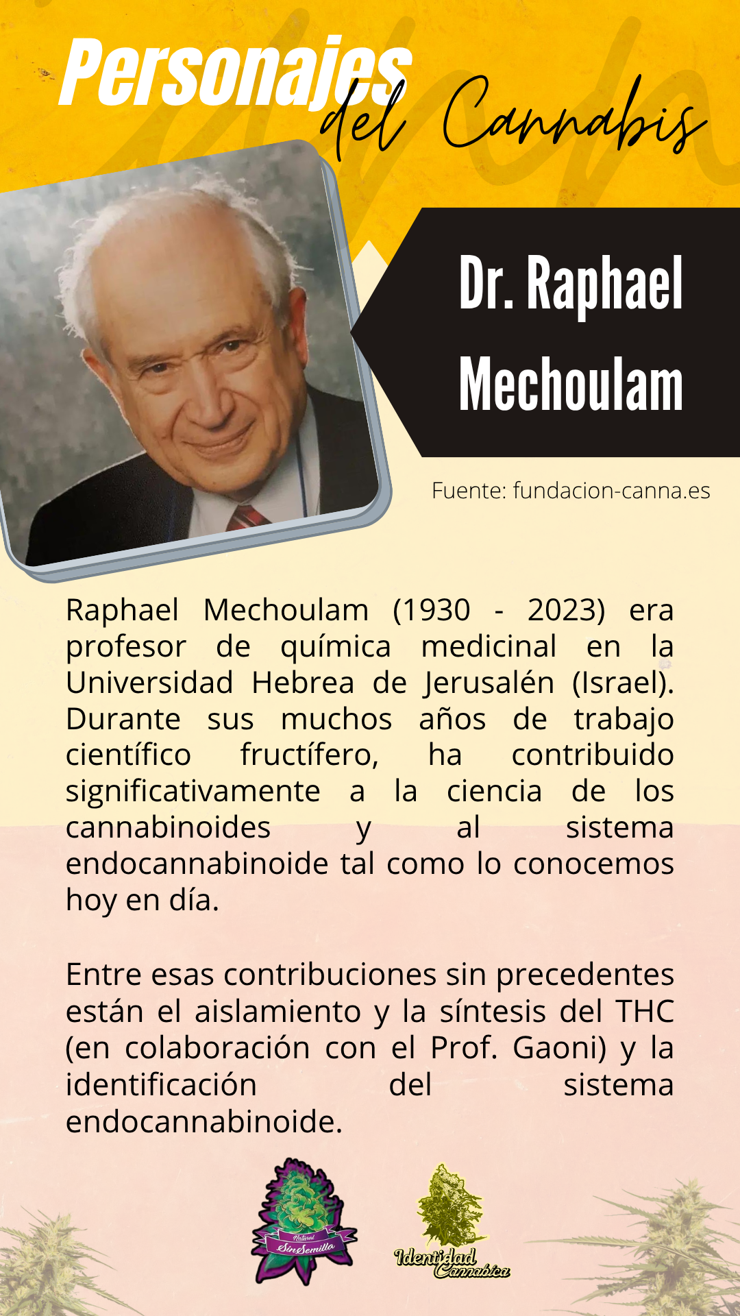 Dr Raphael Mechoulam